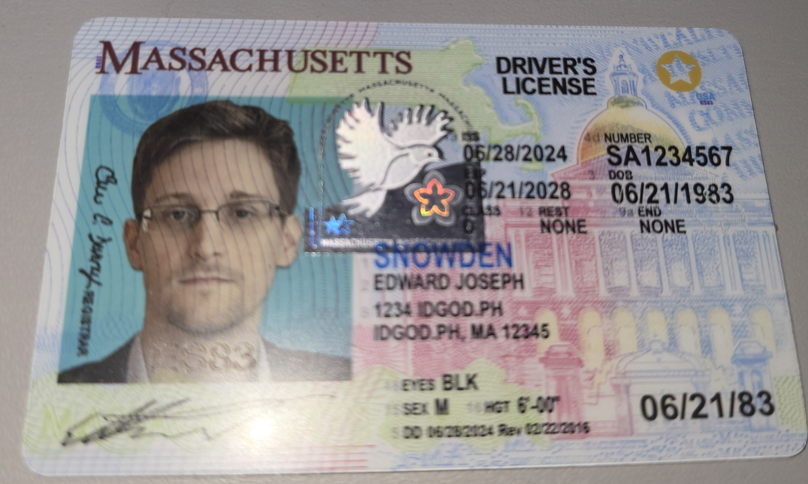 Premium-Grade Fake Massachusetts ID Identical RMV Polycarbonate 
