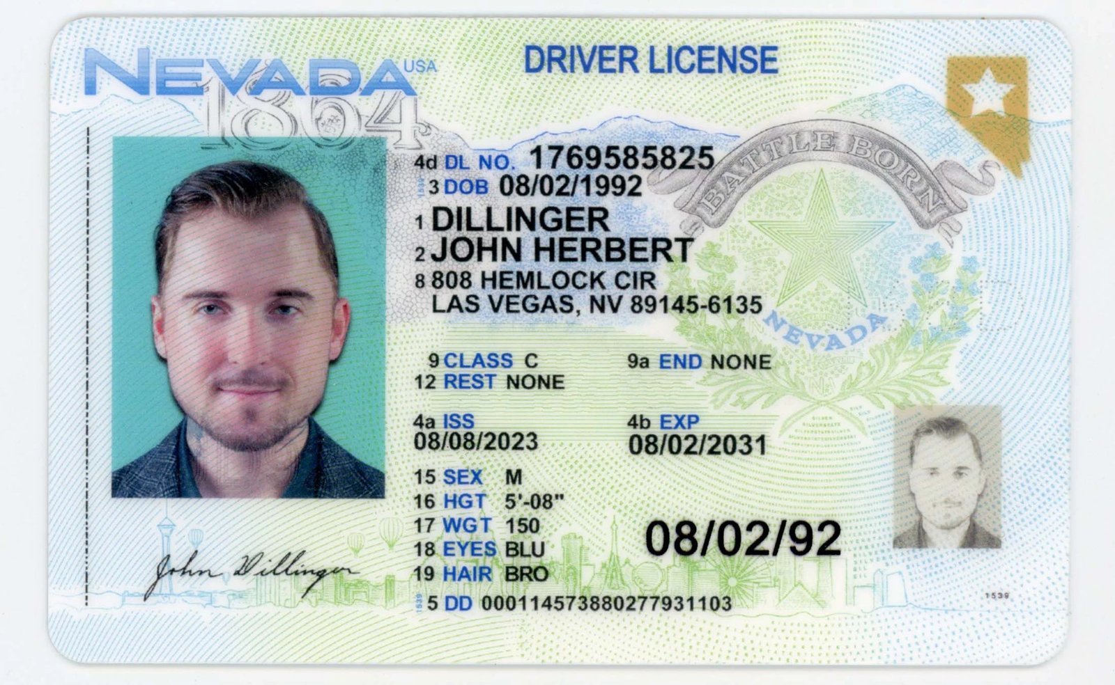 High-Quality Nevada Fake ID with Security Features
